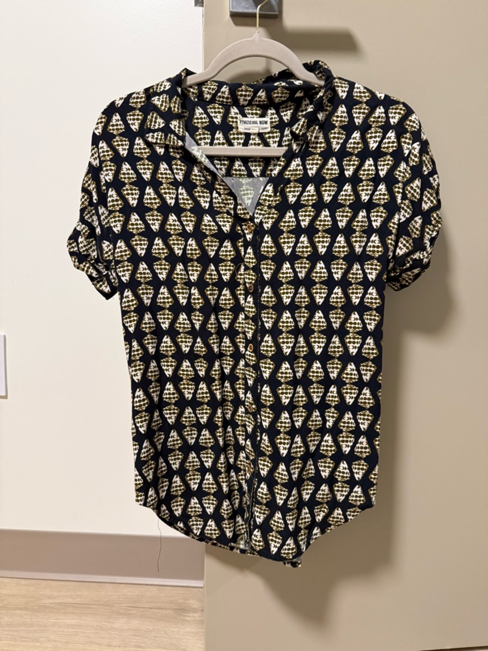 Paradise now button shirt